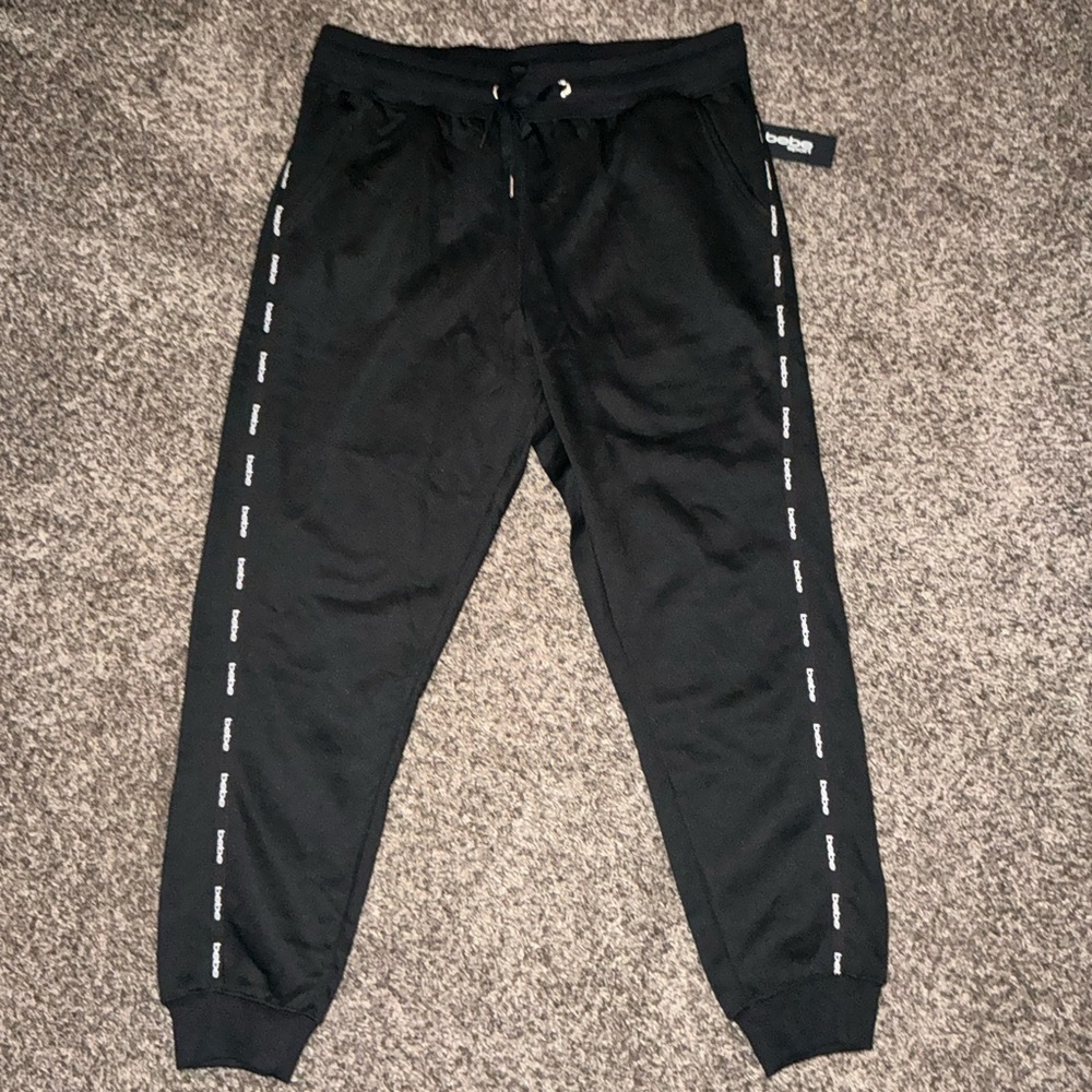 BEBE JOGGER SWEATPANTS WOMENS XL MINI LOGO NWT